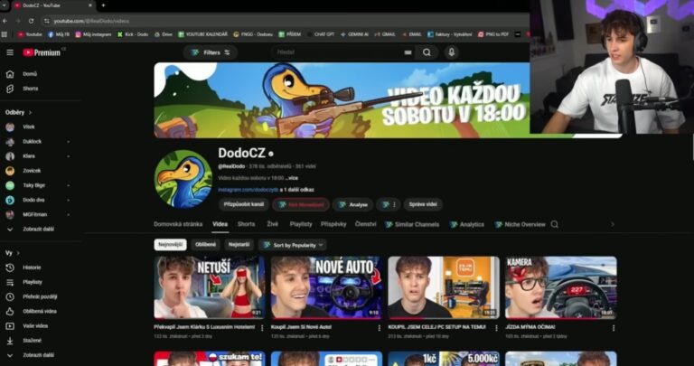 youtube dodo příjmy