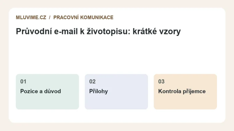 Schéma: Pozice a důvod, Přílohy, Kontrola příjemce.